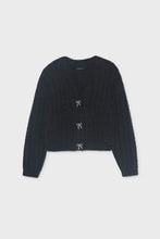 Load image into Gallery viewer, tween bow button cardigan
