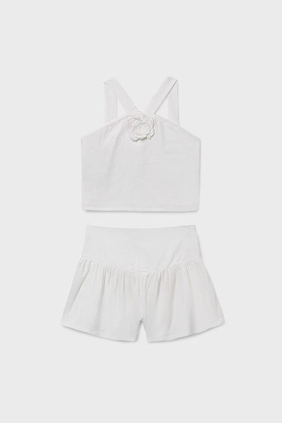 tween rose halter + skirt set