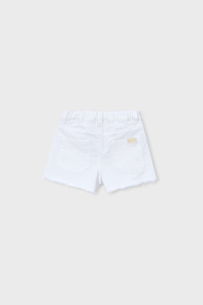 girls fray hem denim shorts