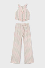 Load image into Gallery viewer, back tween stripe tank + pant set
