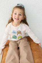Load image into Gallery viewer, girls sweater tee + scrunchie
