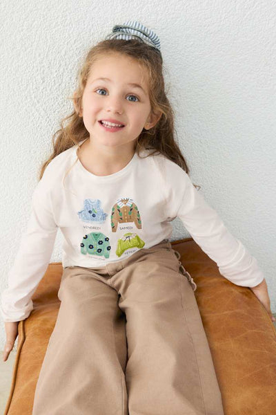 girls sweater tee + scrunchie