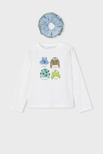 Load image into Gallery viewer, girls sweater tee + scrunchie
