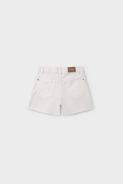 girls denim frayed shorts