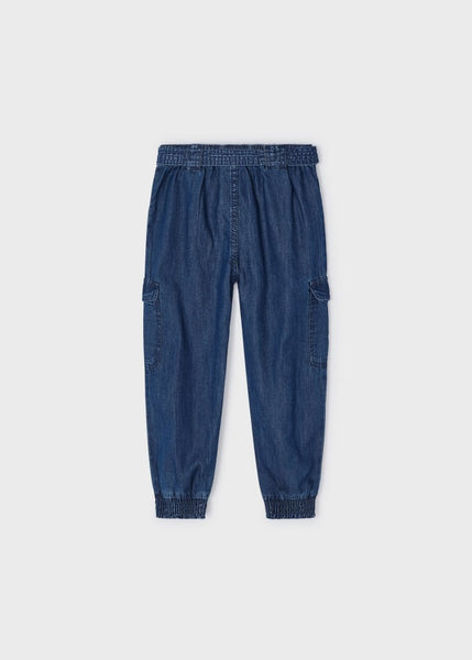 girls tencel cargo jogger
