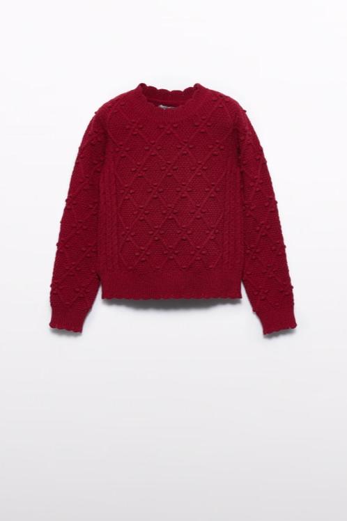 girls pom sweater