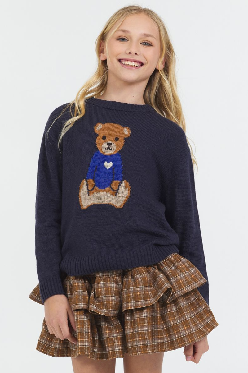 girls bear sweater