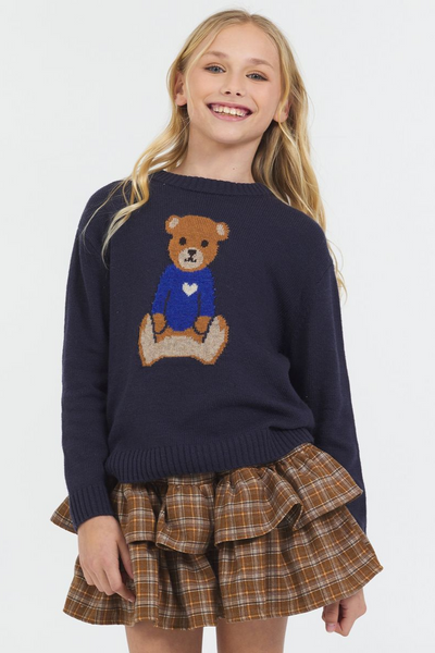 girls bear sweater