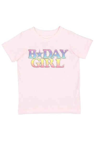 girls birthday girl short sleeve tee