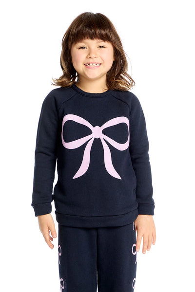 girls bow sweatshirt