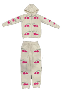 girls cozy cherries hoodie + pant