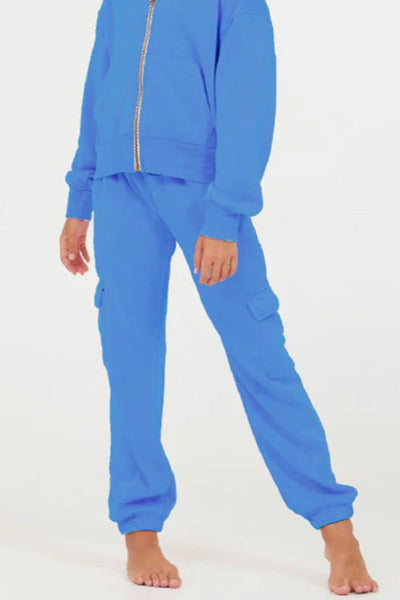 girls fleece cargo pant