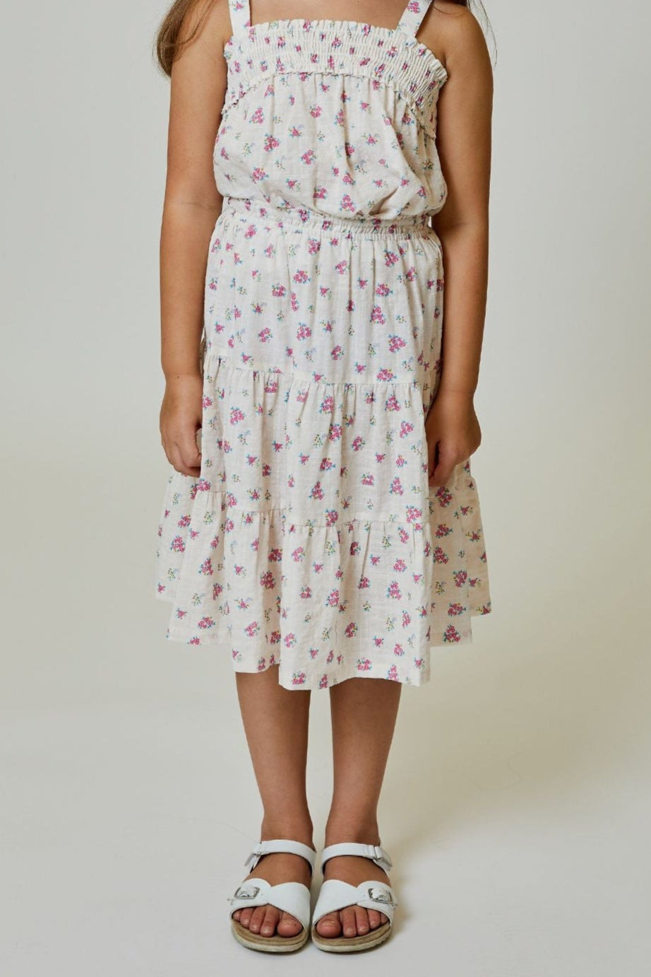 girls floral tiered skirt
