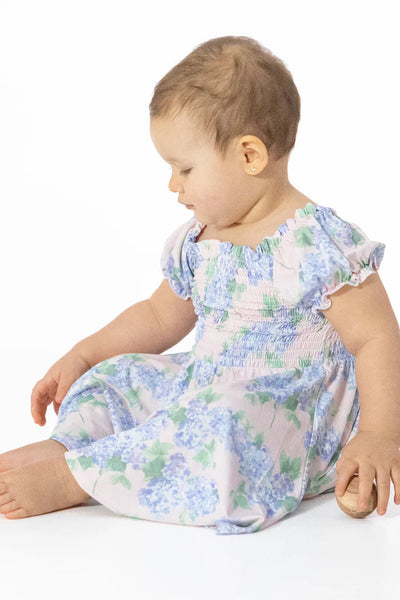 girls hydrangeas dress+ bloomer