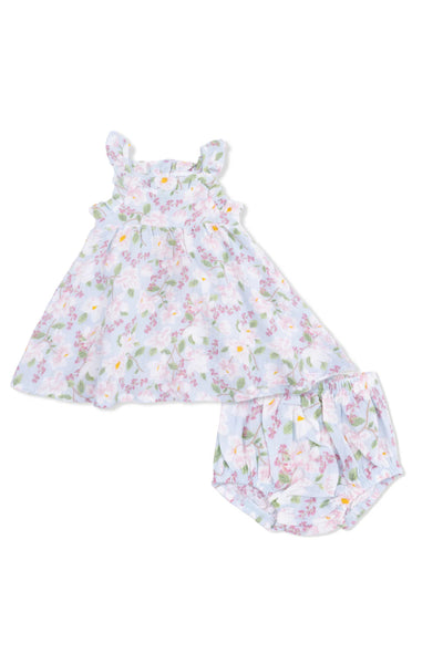 girls magnolias dress + bloomer