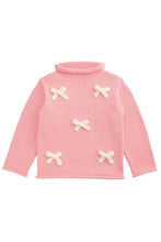 Load image into Gallery viewer, girls rollneck bow sweater

