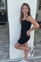 Load image into Gallery viewer, girls sequin tank dress
