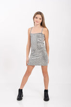 Load image into Gallery viewer, girls sequin tank dress
