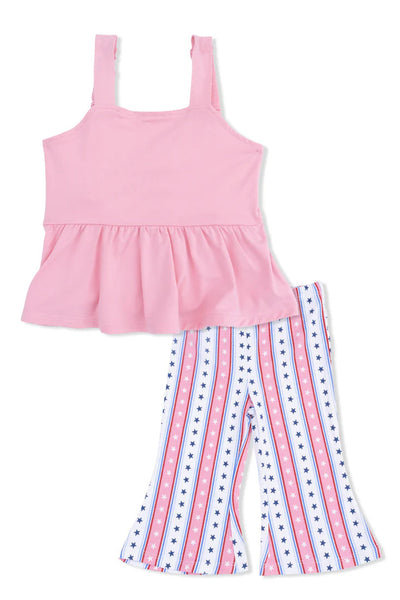 girls tank + stars bell legging set