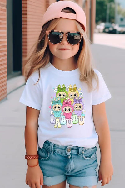 girls tee labubu
