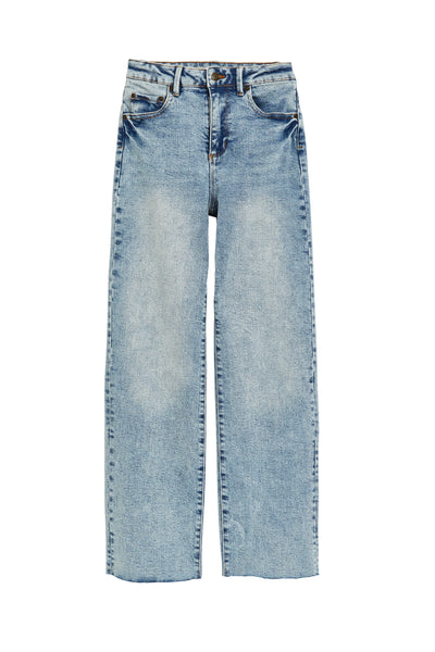 girls wide denim jean