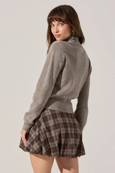 gold button cardigan