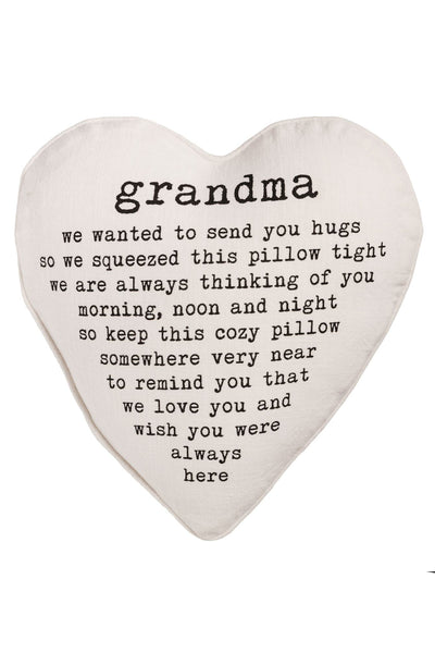 grandma heart pillow