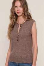 Load image into Gallery viewer, henley sweater vest
