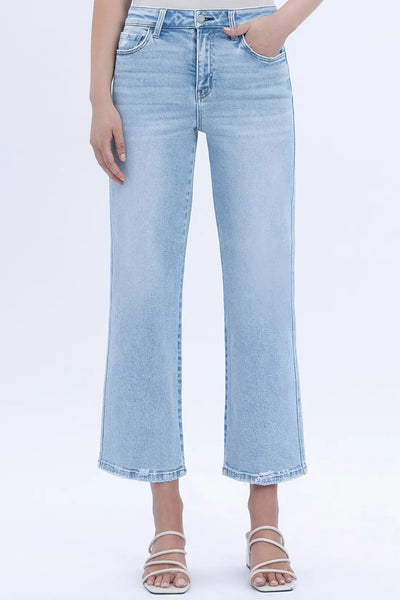 hirise crop slim wide jean