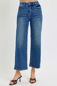 hirise crop tummy control wide jean