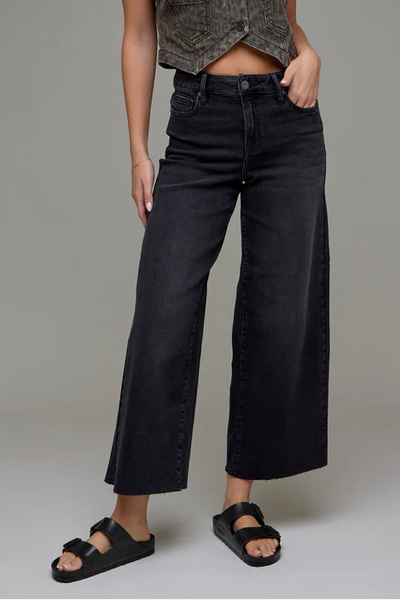 hirise crop wide leg jean