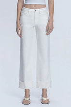 Load image into Gallery viewer, hirise cuff slim wide jean
