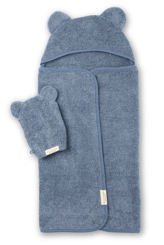hooded towel + mitt set
