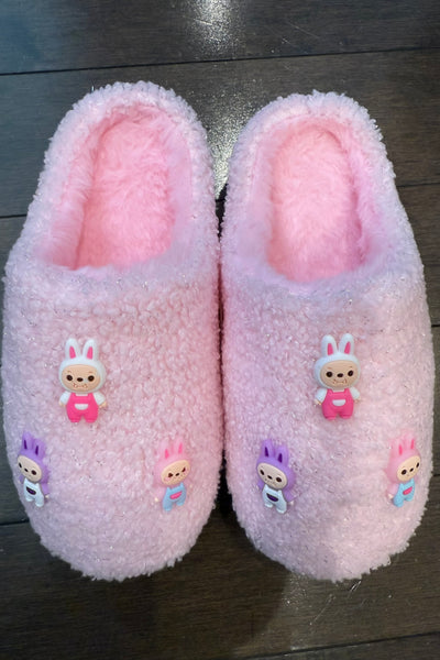 girls labubu slipper