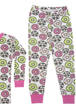 Load image into Gallery viewer, girls donuts 2pc pj set
