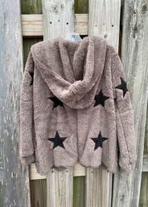 girls star bear coat