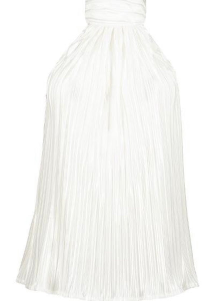 pleat halter top