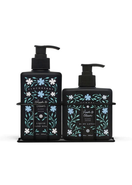 fresh hand wash + lotion caddy set