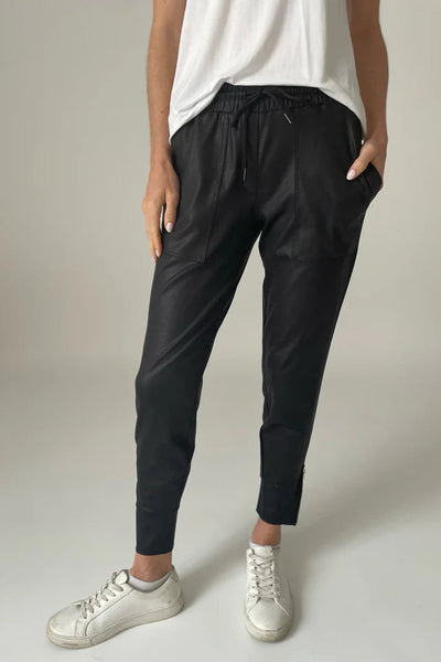 coated zip jogger