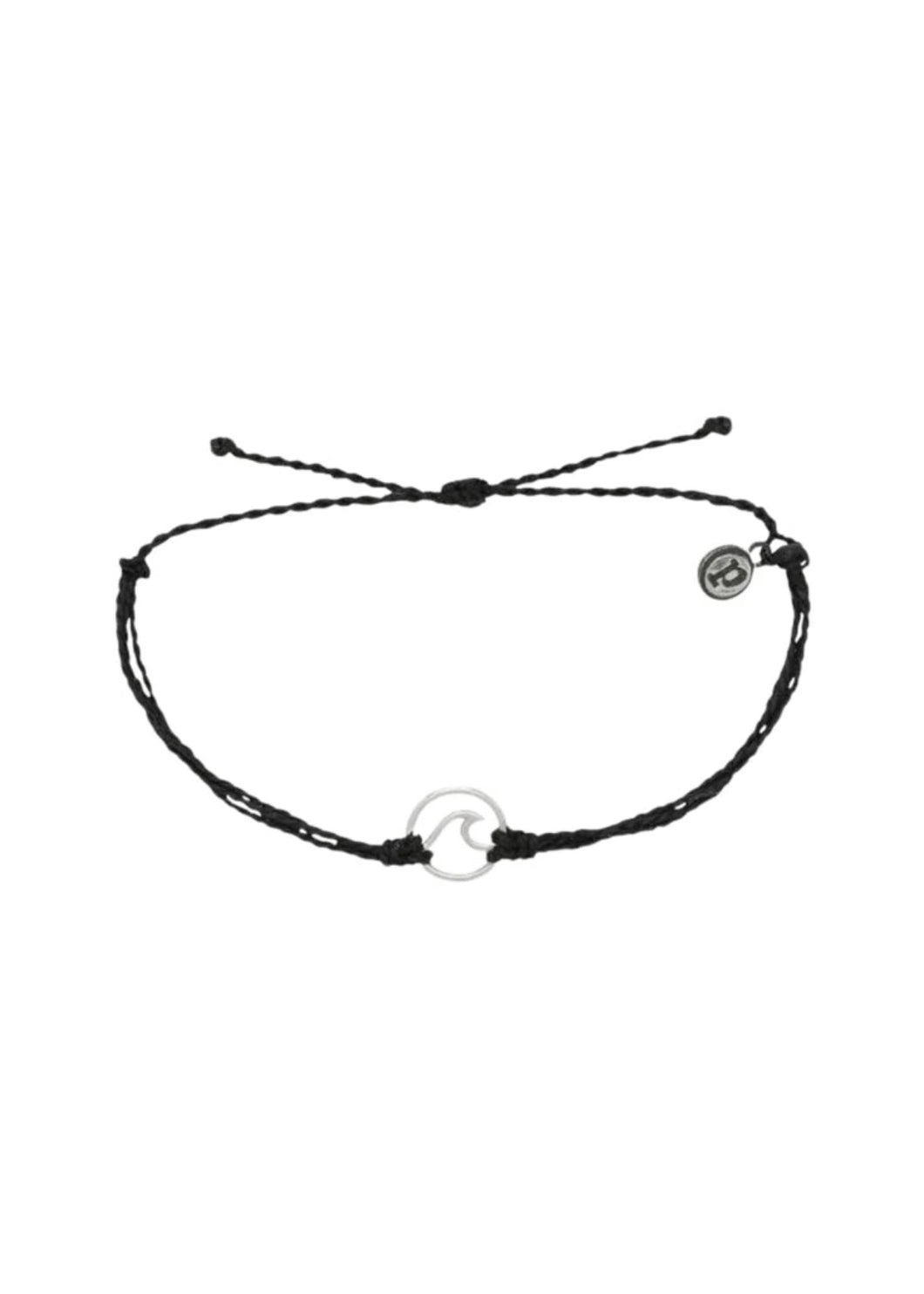 string bracelet silver wave