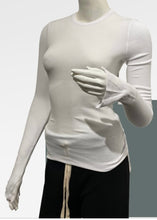 Load image into Gallery viewer, rib long sleeve crewneck tee
