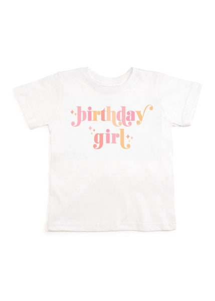 birthday girl blush tee