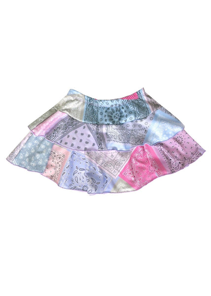 girls ruffle bandana skirt