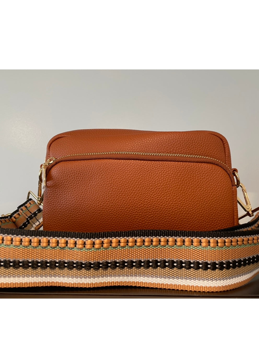 Crossbody Purse Leather Changeable Strap Purse Crossbody Bag With