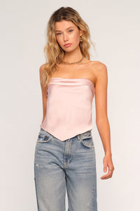 strapless kerchief top