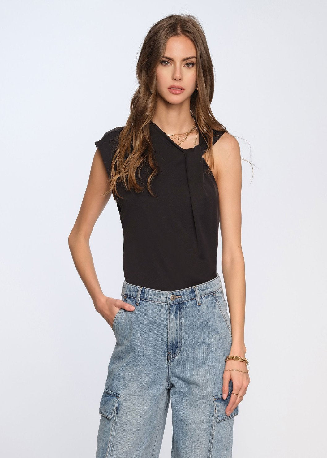 one shoulder tank