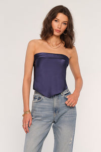 strapless kerchief top