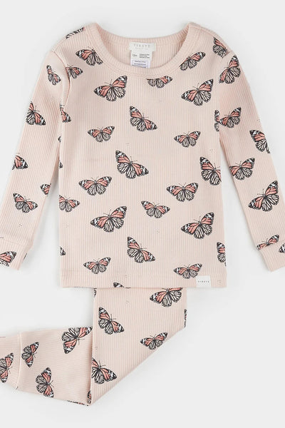 infant butterflies pj set