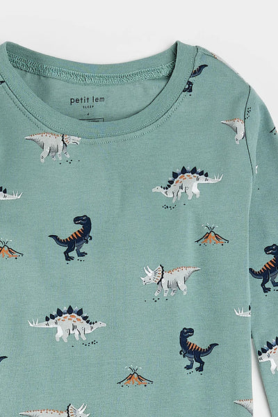 infant dino pj set