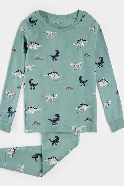 infant dino pj set